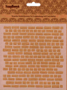 Schablone 15.2x15.2cm Ziegelmauer