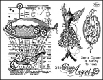 Silikonstempel Steampunk Angel