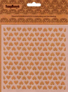 Schablone 15.2x15.2cm Herzen