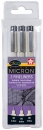 Sakura Micron Fineliner Set schwarz 3 Liner