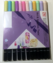 Kuretake ZIG Art & Graphic Twin Aquamarker 12er Set Pastell