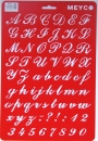 Schablone Schmuckschrift A4